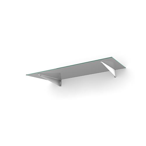 Entrétak Easy Collection - Flat Flat Vit, Flat Vit, Tonat glas