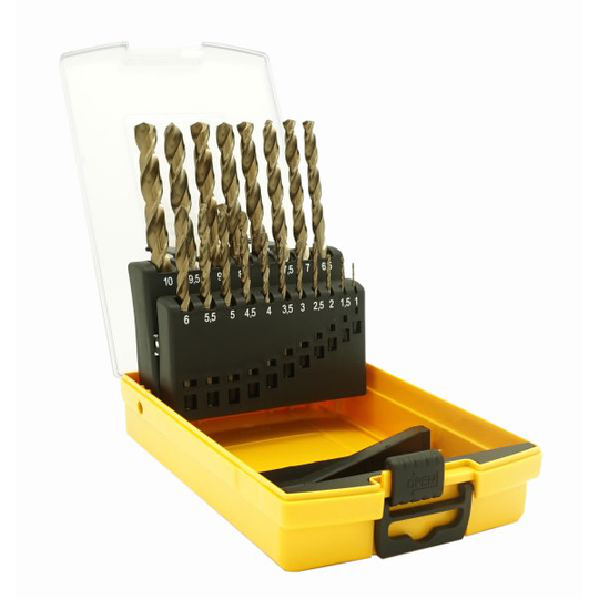 Ironside Pro 201270 Borrkassett 19 st. borrar, 1-10 mm, plastbox