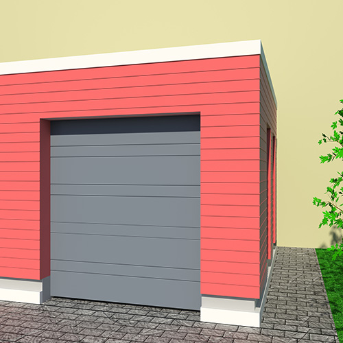 Garageport Advant Complete - Trend 2400 x 2000, Antracitgrå, Låskit förberett för ASSA