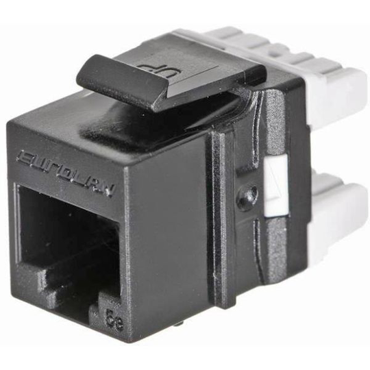 Eurolan 16B-U6-03BL Keystoneuttag Typ av kontakt: RJ45 8(4) Svart