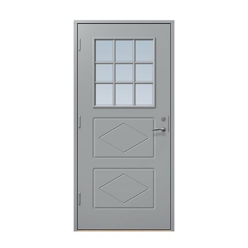 Entrédörr till villa Benarp 10 x 21, Vänsterhängd, Stengrå