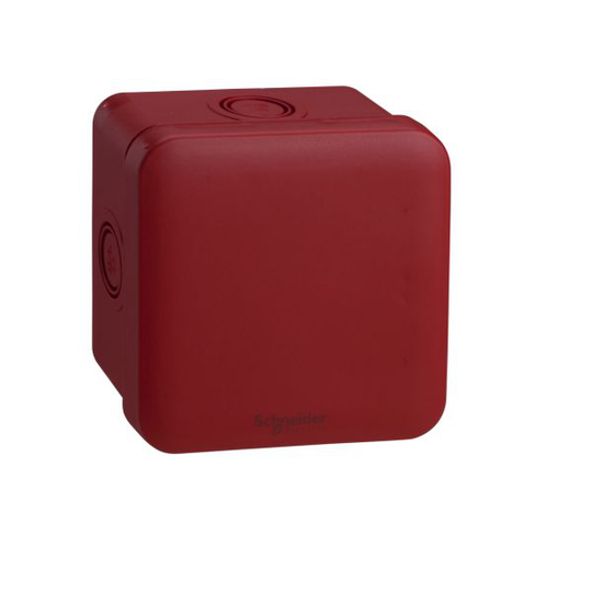 Schneider Electric ENN05174 Branddosa 80x80x45 mm Röd, knock-outs