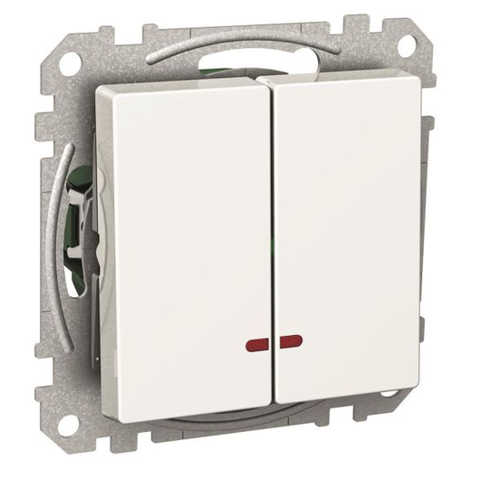 Schneider Electric Exxact Kontrollströmställare röd LED-indikering, IP21 Kronomkopplare