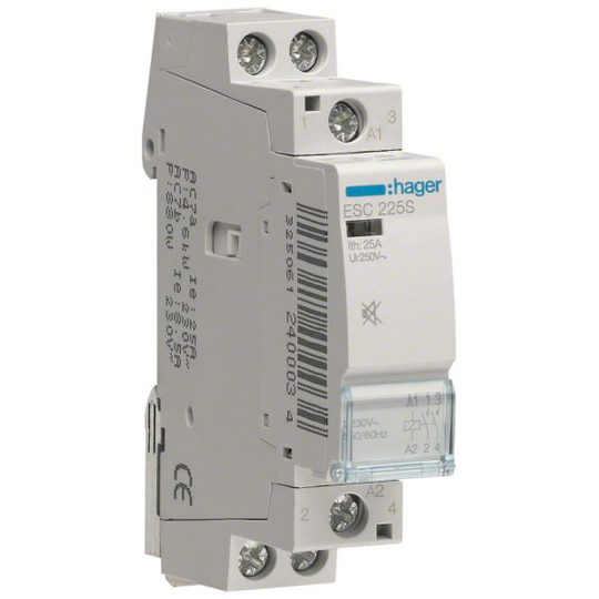 Hager ESC225S Kontaktor 2-polig, 25A, 230V
