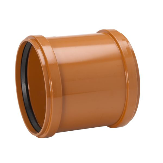 Uponor 3002071201 Skjutmuff utan kant, PVC, 110 mm