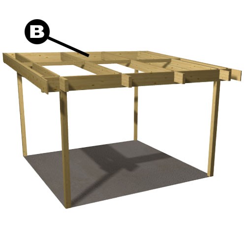 Limträdel Väggbalk / murrem 42 x 225 x 3500 mm
