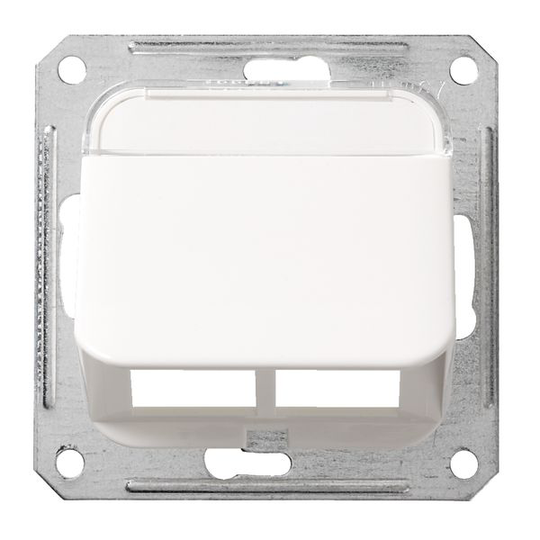 Schneider Electric 510253300 Centrumplatta vinklat, för datauttag 1 koppling