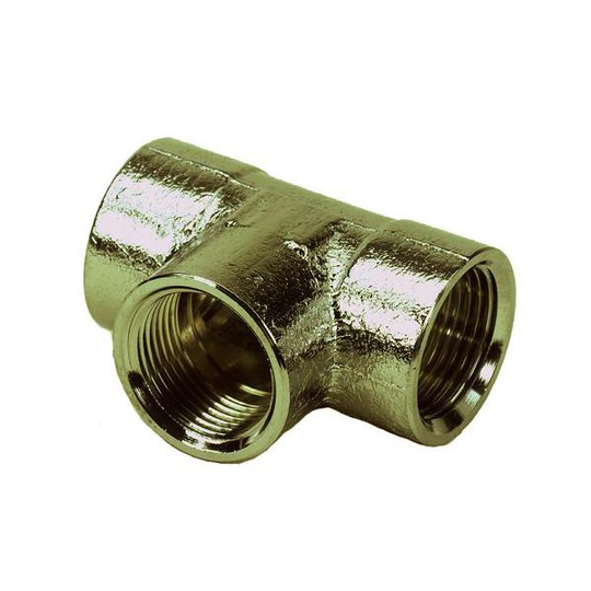 Ezze 3006087082 T-rör metall, inv gänga G25, mässing