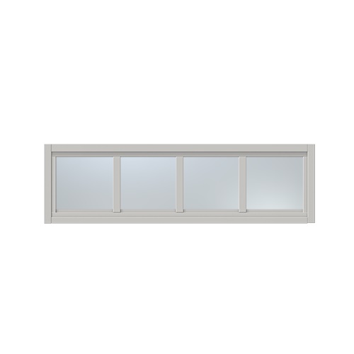 Överljus med spröjs Näs 9x3, Ljusgrå, Frostat glas