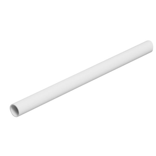 Faluplast 3003051021 PP-rör utan muff, vit 2 m x 32 mm