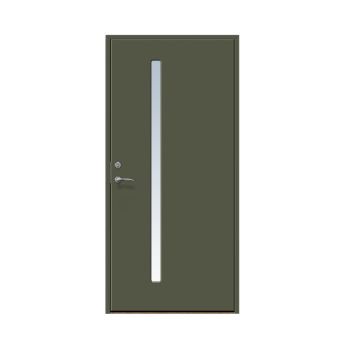 Enkeldörr till villa Hjärup 10 x 21, Högerhängd, Olivgrön