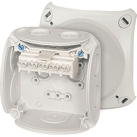 Hensel DK 0202 G Kopplingsdosa med plint, 2,5 mm 93 x 93 mm