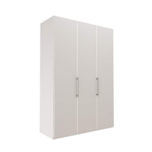 Garderob Atlanta - Vit 150 cm, 236 cm, Utan kornisch / ram