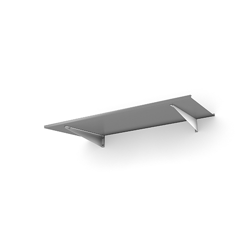 Entrétak Easy Collection - Flat Flat Vit, Flat Vit, Silver aluminium