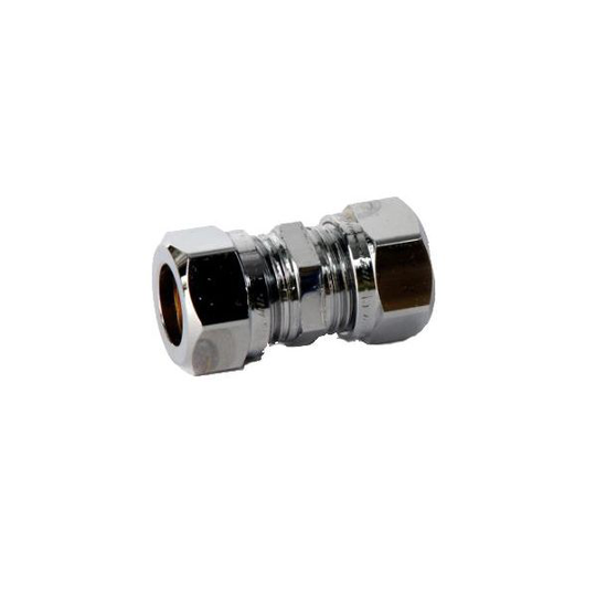 Vatette FG031020020 Klämringskoppling rak, förkromad 8 mm