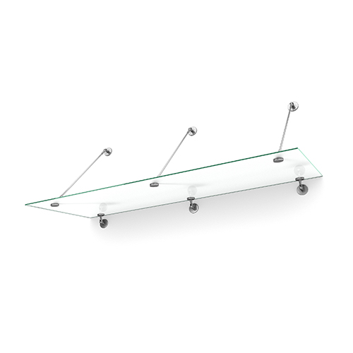 Entrétak Easy Collection - Tube Frostat glas, Frostat glas, 2000 mm