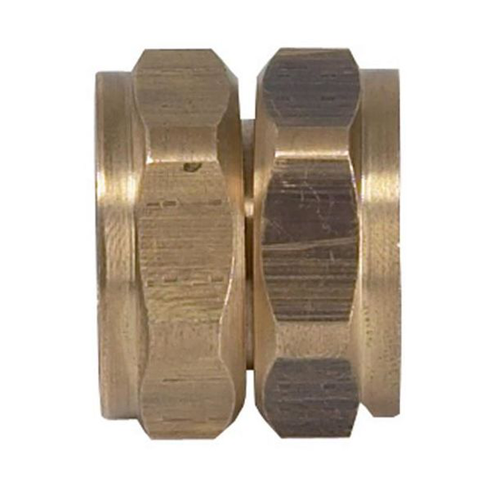 Vatette 1946088 Dubbelmutter 22 mm, mässing