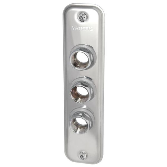 Vatette 8550661 Väggbricka 3-håls, 15 mm