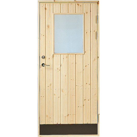 Dörr 18° panel Jabo Förrådsdörr Glas 8 x 19, Höger