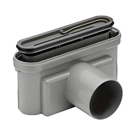Unidrain 7119934 Utloppshus 75 mm, sidoutlopp Trä- och betongbjälklag