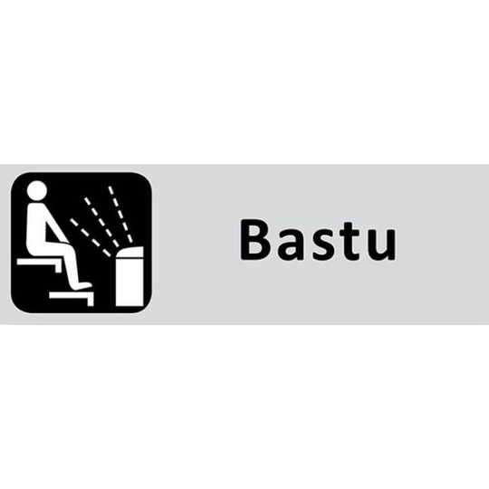 UniGraphics 6705308 Skylt Bastu, 225 x 80 mm