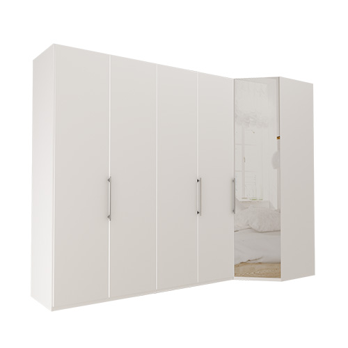 Garderob Atlanta - Vit 200 cm, 236 cm, Vit
