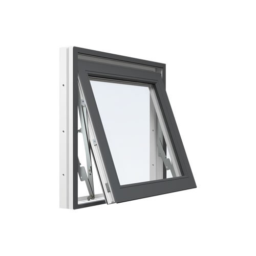 Energi Aluminium Vridfönster 7, 6, Antracitgrå