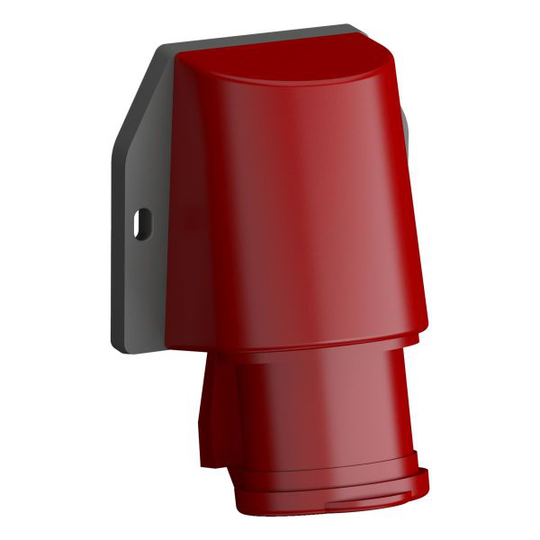 ABB 2CMA102314R1000 Väggintag snabbansluten, vibrationsbeständig Röd, 16 A, 4-polig, IP44, med lock