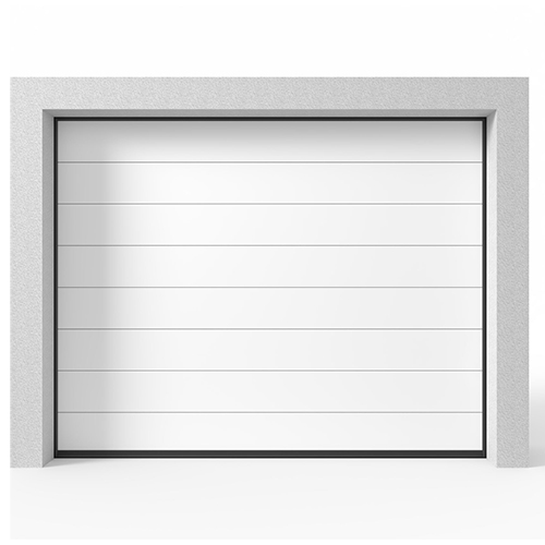 Garageport Takskjutport Modern Panel Vit, 2400x2000