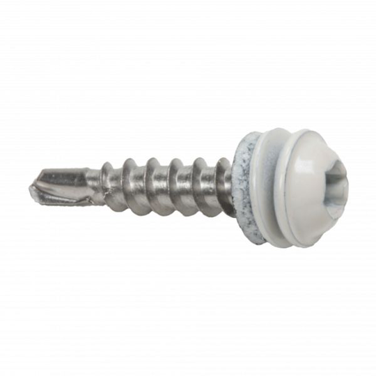 Heco 9620019 Vindskiveskruv 4,8 x 25mm, 100-pack Vit