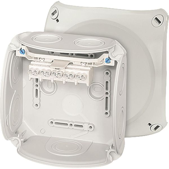Hensel DK 0604 G Kopplingsdosa med plint, 4 mm 130 x 130 mm