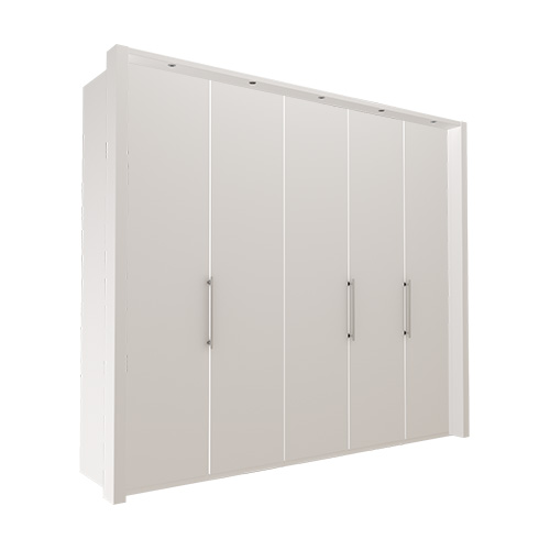 Garderob Atlanta - Vit 250 cm, 236 cm, Med ram