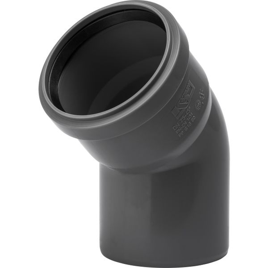 Kaczmarek 2210142161 Böj 45°, med en muff 50 mm