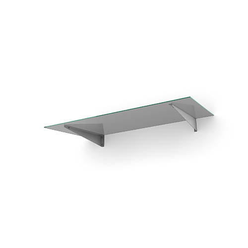 Entrétak Easy Collection - Flat Flat Silver, Flat Silver, Tonat glas