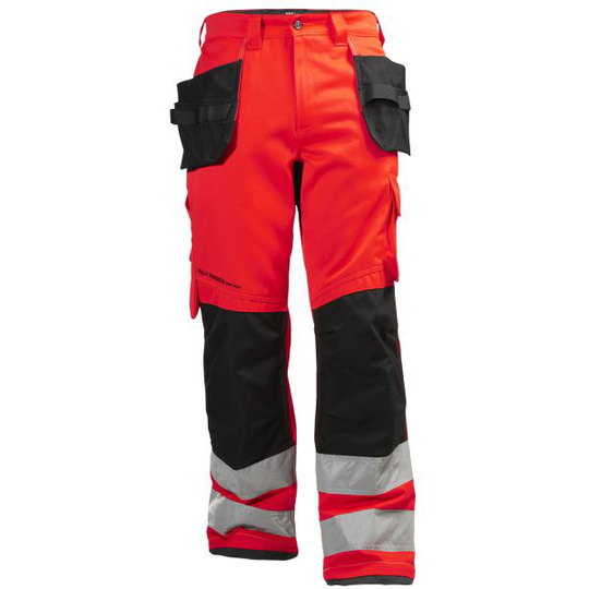 Helly Hansen Workwear Alna Arbetsbyxa varsel, röd/svart C50