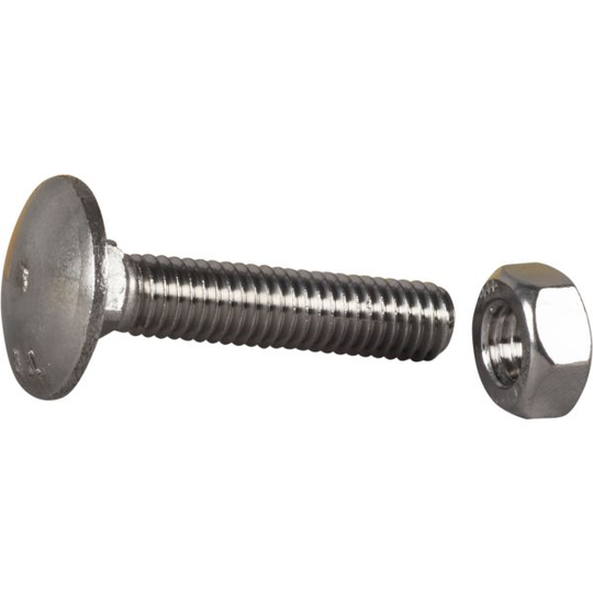 ESSVE 550400 Vagnsbult syrafast, A4 M6 x 30 mm, 4-pack
