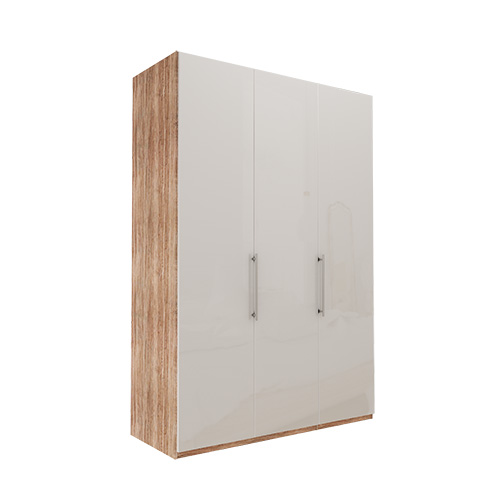 Garderob Atlanta - Ljus rustik ek 150 cm, 236 cm, Utan kornisch / ram