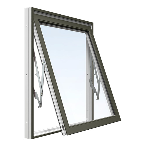 Energi Aluminium Vridfönster 16, 15, Olivgrön