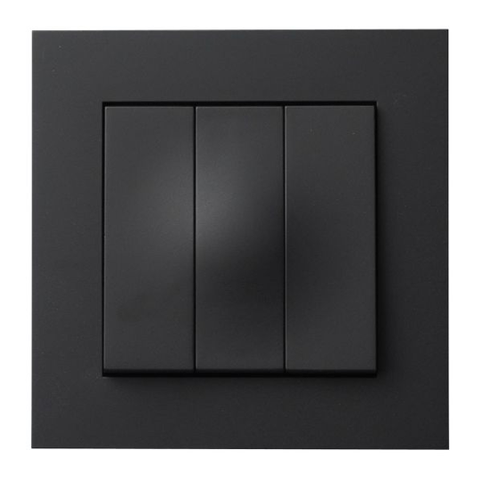 Elko Plus 3x1-Pol Snabb Strömställare svart, snabbanslutning svart
