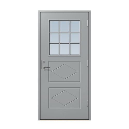 Entrédörr till villa Benarp 9 x 21, Högerhängd, Stengrå