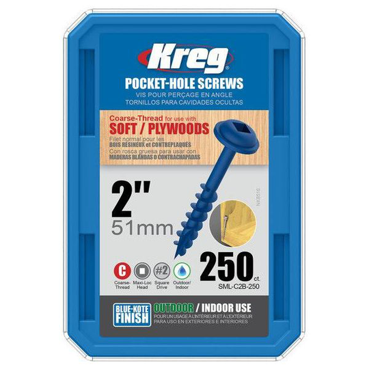 Kreg SML-C2B-250 Skruv 51 mm 250-pack