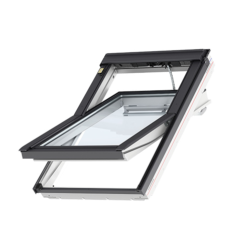 Pivåhängt med fjärrstyrning Velux takfönster 8 x 14, Solo 7, Solceller