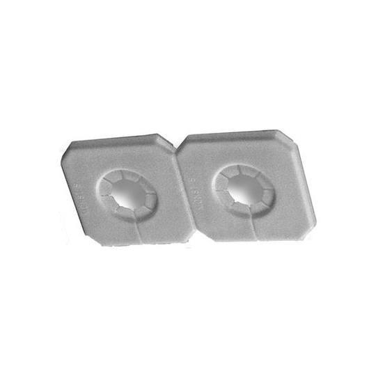 Purus Duo-Täck Täckbricka för dubbla rör, delbar, vit För rör dy. 10-18 mm