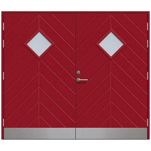 Slagport Saxtorp 2400 x 2000 mm, Cotswoldglas, Hallonröd