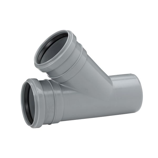 Uponor 3002600701 Grenrör 45° 75 x 50 mm