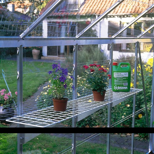 Inkl. konsoler Trådhylla 25 cm x 150 cm, 10 x 10