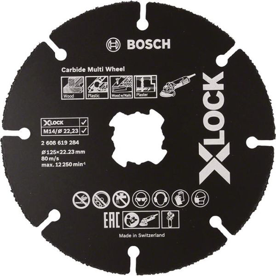 Bosch Carbide Multi Wheel Kapskiva med X-LOCK 115 × 1 × 22,23 mm