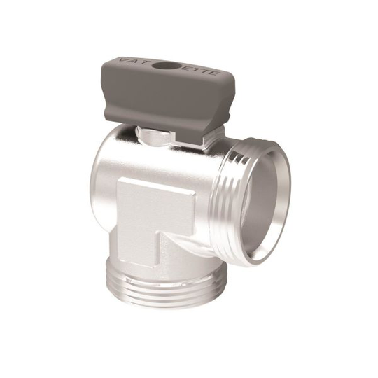 Vatette V6 Kulventil 22 mm rördiameter Med vred