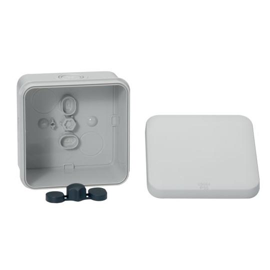 Schneider Electric ENN05084 Kopplingsdosa grå, knock-outs, utvändig 80x80x45 mm