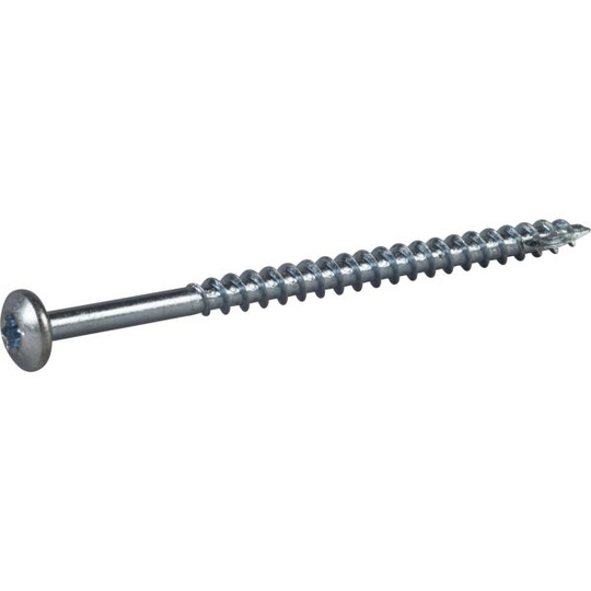 ESSVE 127181 Träskruv 5 mm Ø, TX25, helgängad, FZB 80 mm, 100-pack